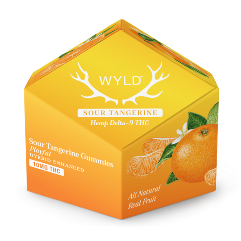 WYLD HEMP GUMMIES 10MGTHC/10MGCBG 10CT- BLOOD ORANGE (S)