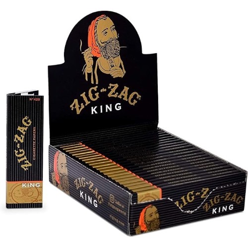 ZIGZAG BLACK KING SIZE PAPER
