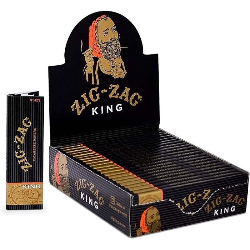 ZIGZAG BLACK KING SIZE PAPER